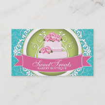 Schicke und elegante Kuchen-Künstler-Visitenkarten