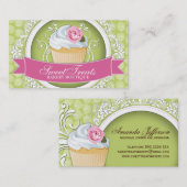 Schicke und elegante Kuchen-Visitenkarten Visitenkarte (Vorne/Hinten)
