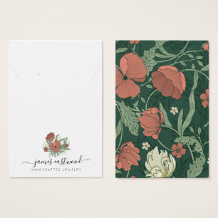 Schicke Vintage-Blumen-Ohrhänger-Halsketten-Auslag