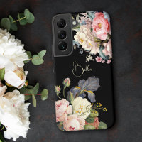 Schicke Vintage-Rosen und -Schwertlilien mit Perso