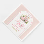 Schicke Wasserfarbe Servietten Brautdusche roségol (Ecke)
