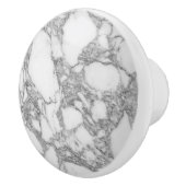 Schicke weiße Steinmarmortür und Fach ziehen Keramikknauf (Rechts)