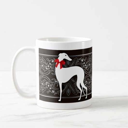 Schicke Windhunde Kaffeetasse (Links)