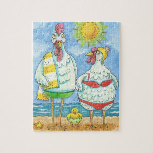 SCHICKEN DES MEERES, FUNNY CARTOON PUZZLE