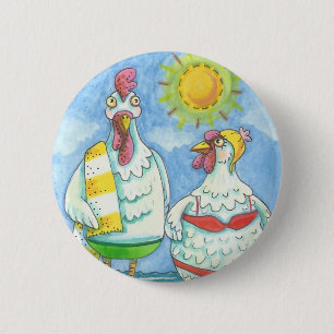 SCHICKEN DES MEERES, FUNNY CARTOON SCHALTFLÄCHE *R BUTTON