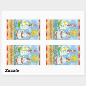 SCHICKEN DES MEERES, FUNNY STICKER RETangle *Blatt (Blatt)