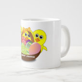 SCHICKEN "GLÜCKLICH" Jumbo-Tasse (Vorderseite Rechts)