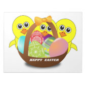 SCHICKEN "GLÜCKLICH" NOTIZBLOCK (Vorderseite)