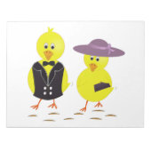 SCHICKEN "GLÜCKLICH" NOTIZBLOCK (Vorderseite)