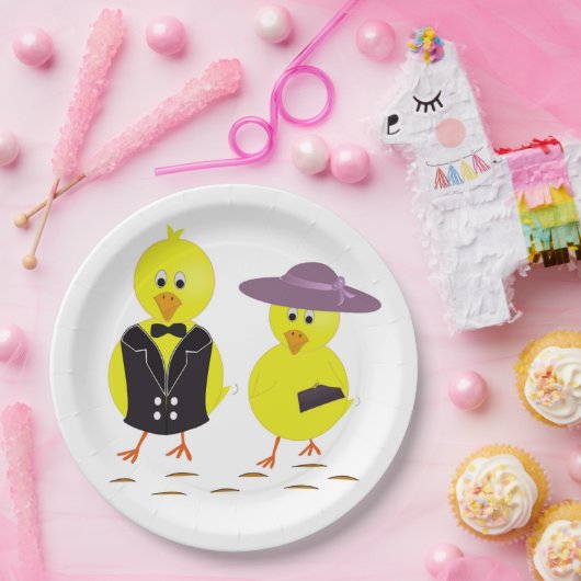 SCHICKEN "GLÜCKLICH" PAPPTELLER (Party)