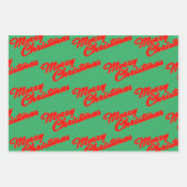 SCHICKEN MIT WEIHNACHTSMANNMÜTZEN UND HUNDEN-WRAPP GESCHENKPAPIER SET (Vorderseite 3)