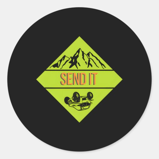 Schicken Runder Aufkleber (Vorderseite)