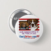 Schicken Sie Barbara Boxer zum Pfund im Jahre 2010 Button (Vorne & Hinten)
