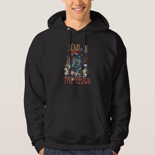Schicken Sie den Clown Hoodie (Vorderseite)