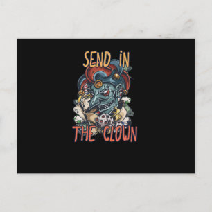 Schicken Sie den Clown Postkarte