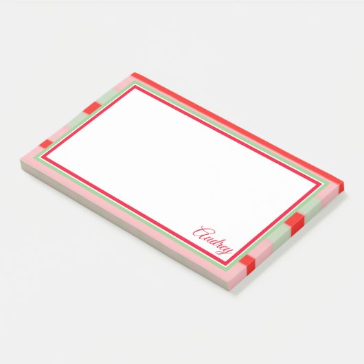 Schicken Sie diese Note für Audrey oder Sie Post-it Klebezettel (angewinkelt)