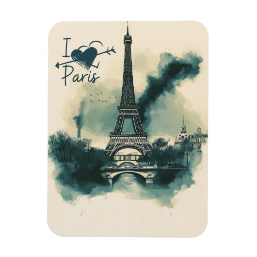 Schicken Sie ein Stück Paris mit Ihnen - Eiffeltur Magnet (Vertikal)