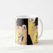 Schicken Sie einfach Schokolade Vintage Kunst Kaffeetasse (VorderseiteRechts)