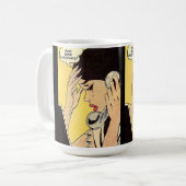 Schicken Sie einfach Schokolade Vintage Kunst Kaffeetasse (Vorderseite Links)