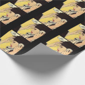 Schicken Sie einfach Schokolade Vintages Comic Geschenkpapier (Ecke)