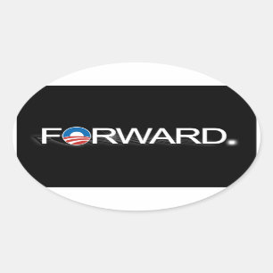 Schicken Sie für Obama 2012 nach Ovaler Aufkleber