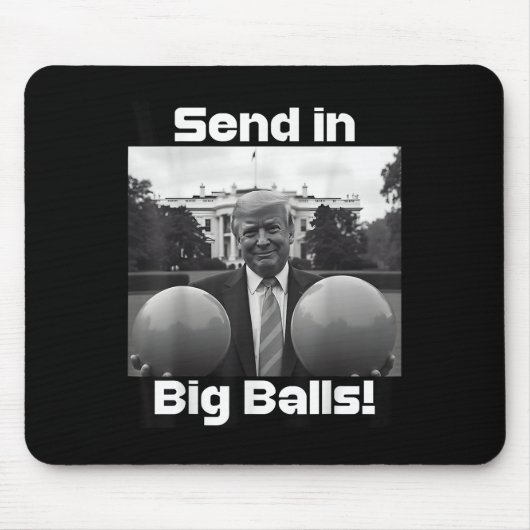 Schicken Sie große , Präsident Trump und Doge Mousepad (Vorne)