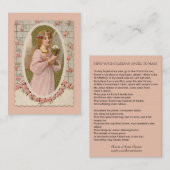 Schicken Sie Ihren Schutzengel zur heiligen Visitenkarte (Vorne/Hinten)