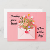 Schicken Sie Liebe und Umarmung! Postkarte (Vorne/Hinten)