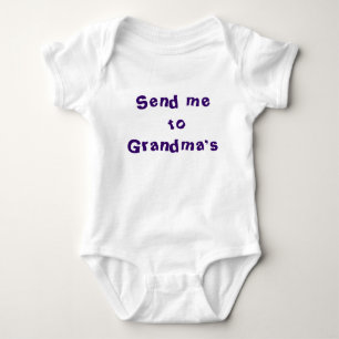 Schicken Sie mich der Großmutter Baby Strampler