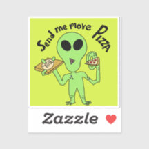 schicken Sie mir mehr Pizza ufo