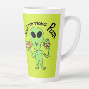 schicken Sie mir mehr Pizza ufo Milchtasse