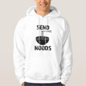 Schicken Sie Noods den Hoodie der lustigen Nudeln (Vorderseite)