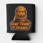 Schicken Sie Trump an Uranus! Dosenkühler (Rückseite)