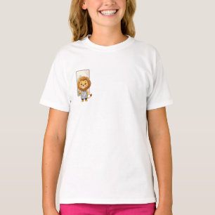 Schicker Barbier-Löwe-Stylist Kinder T-Shirt