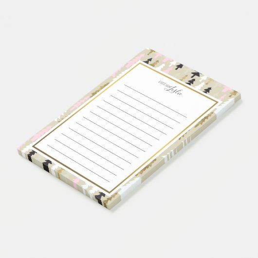 Schicker Baum eine Anmerkung vom Post-it Klebezettel (angewinkelt)