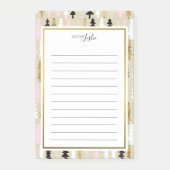 Schicker Baum eine Anmerkung vom Post-it Klebezettel (Vorderseite)