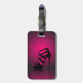 Schicker bezaubernder Absatz-Schuh-Gepäckanhänger Gepäckanhänger (Rückseite vertikal)