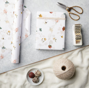 Schicker Boho-Blumengarten Geschenkpapier