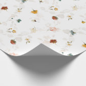 Schicker Boho-Blumengarten Geschenkpapier (Ecke)