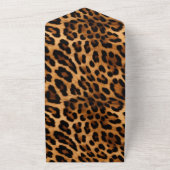 Schicker brauner Leopard All In One Einladung (Außenbereich)
