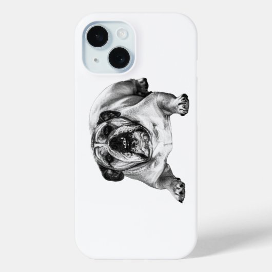 Schicker Bulldogge-Chic Case-Mate iPhone Hülle (Rückseite)
