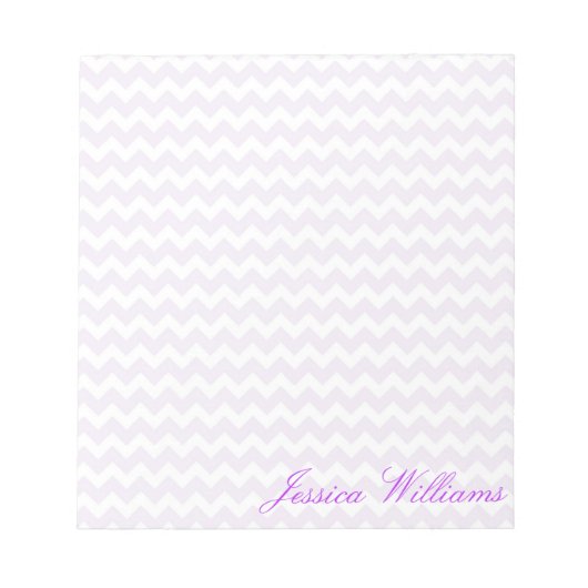 Schicker Chevron Notizblock (Vorderseite)