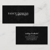 Schicker Damast Visitenkarte (Vorne/Hinten)