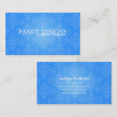 Schicker Damast Visitenkarte (Vorne/Hinten)