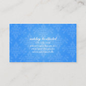 Schicker Damast Visitenkarte (Rückseite)