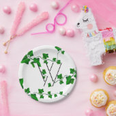 Schicker Efeu Ihre Initiale Pappteller (Party)