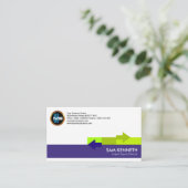 Schicker einfacher Verteilungs-Pfeil-Import-export Visitenkarte (Stehend Vorderseite)