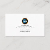 Schicker einfacher Verteilungs-Pfeil-Import-export Visitenkarte (Rückseite)