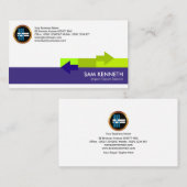 Schicker einfacher Verteilungs-Pfeil-Import-export Visitenkarte (Vorne/Hinten)