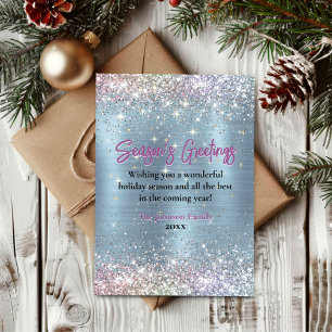 Schicker eisblauer falscher Glitter Weihnachten Ne